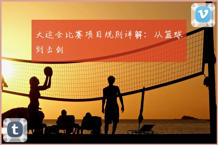大运会比赛项目规则详解：从篮球到击剑